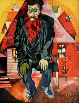 赤いユダヤ人の現代マルク・シャガール Oil Paintings